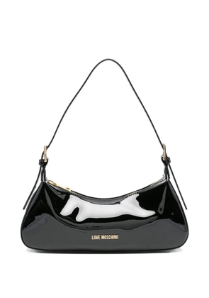 Love Moschino logo-detail shoulder bag - Black