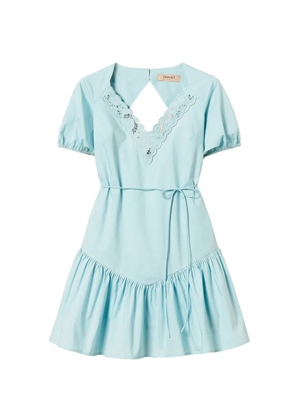 TWINSET embroidered midi dress - Blue