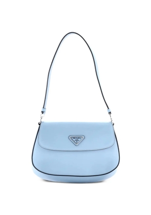 Prada Pre-Owned Cleo Flap Shoulder Bag Spazzolato Leather Small hobo bag - Blue