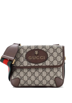 Gucci Pre-Owned Neo Vintage Flap Messenger GG Coated Canvas Small crossbody bag - Brown