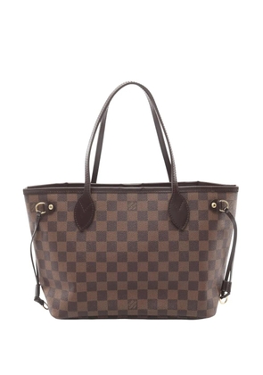 Louis Vuitton Pre-Owned 2010 Damier Ebene Neverfull PM tote bag - Brown