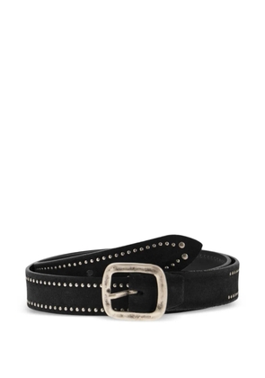 ALBERTO LUTI studded-leather belt - Black