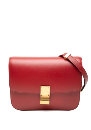 Celine Pre-Owned 2017 Medium Calfskin Classic Box crossbody bag - Red