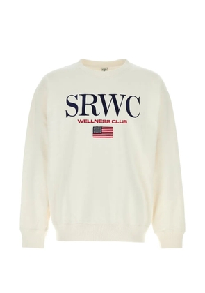 Sporty & Rich crew-neck embroidered sweatshirt - White