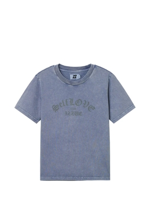 izzue crew-neck graphic T-shirt - Blue