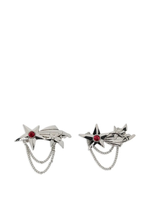 Chopova Lowena shooting star hair clips - Silver