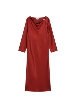 LouLou de Saison Zoya draped asymmetric dress - Red