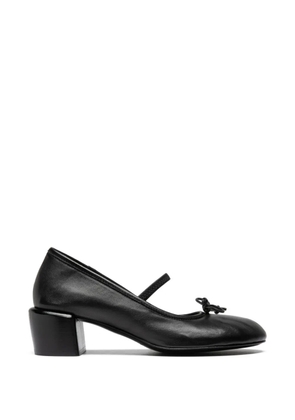 Officine Creative Flore bow-strap loafers - Black
