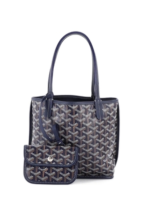 Goyard Pre-Owned Anjou Reversible Tote Coated Canvas Mini satchel - Blue