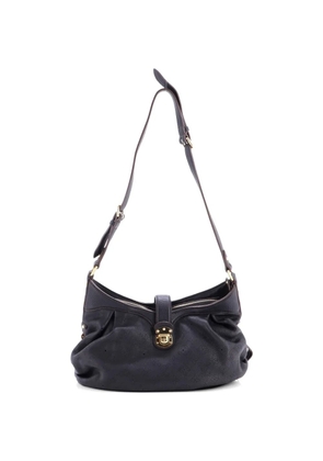 Louis Vuitton Pre-Owned L Mahina Leather hobo bag - Black