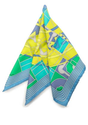 Hermès Pre-Owned 2015-2026 Sport Pocket Square Silk handkerchief - Blue