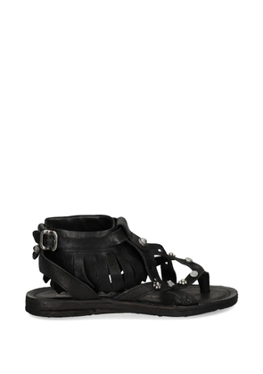 A.S.98 fringed sandals - Black