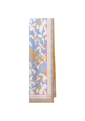 MALIPARMI floral-print scarf - Blue