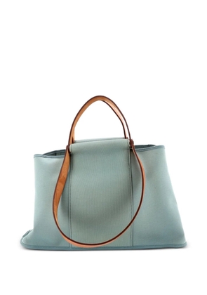 Hermès Pre-Owned Cabag Elan Toile and Leather 39 tote bag - Blue