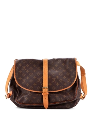 Louis Vuitton Pre-Owned Saumur Handbag Monogram Canvas 35 crossbody bag - Brown