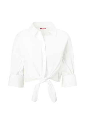 STAUD Lisa crop top - White