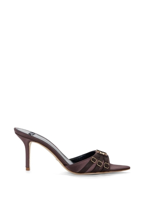 Elisabetta Franchi leather heeled sandals - Brown