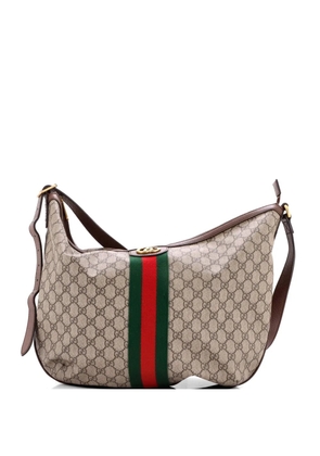Gucci Pre-Owned Ophidia Half Moon GG Coated Canvas Large hobo bag - Brown