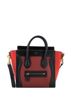 Celine Pre-Owned Tricolor Luggage Bag Leather Nano crossbody bag - Multicolour