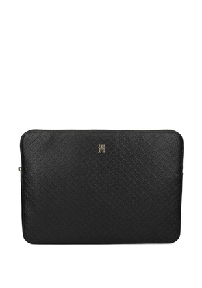Tommy Hilfiger embossed laptop bag - Black