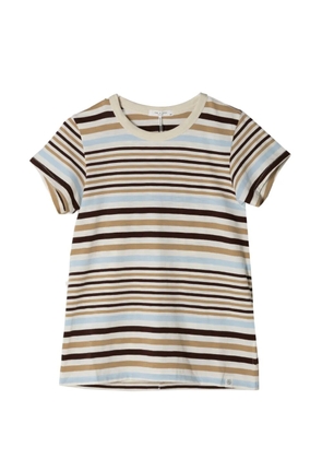 rag & bone Slub striped-pattern T-shirt - White