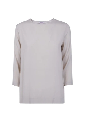 Rossopuro three-quarter sleeve top - Neutrals