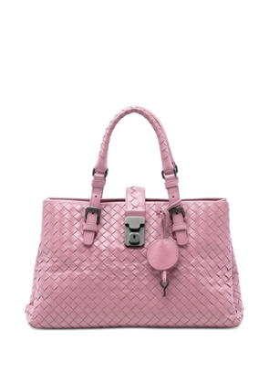 Bottega Veneta Pre-Owned 2012-2025 Small Nappa Intrecciato Roma satchel - Pink