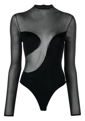 Nensi Dojaka mesh-panelled bodysuit - Black