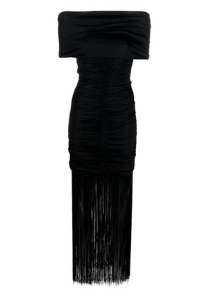 KHAITE The Jacinta fringed dress - Black