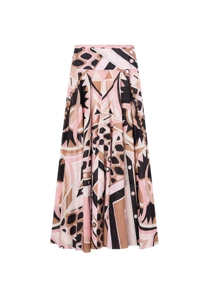 PUCCI Vivara printed maxi skirt - Pink