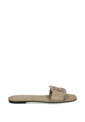 Calvin Klein CK Provence logo leather sandals - Neutrals