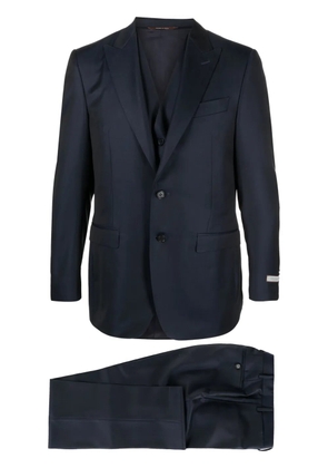 Canali single-breasted wool suit - Blue