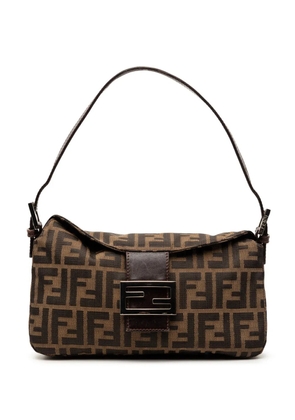 Fendi Pre-Owned 1997-2000 Zucca Canvas Double Flap shoulder bag - Brown