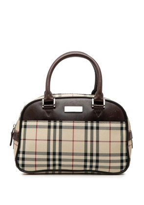Burberry Pre-Owned 2000-2017 House Check Canvas handbag - Brown