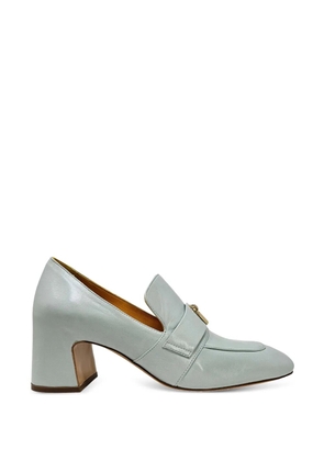 Madison.Maison lock-detail heeled loafers - Blue