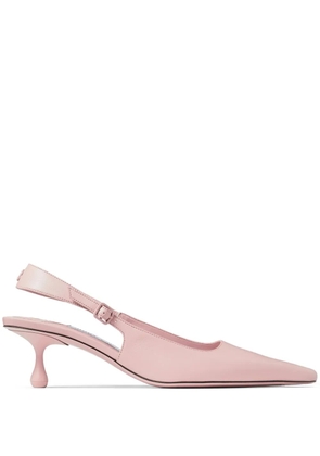 Jimmy Choo Amel 50mm leather pumps - Pink