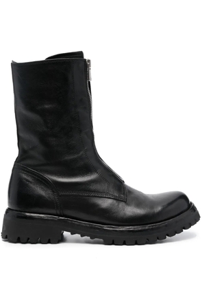 Officine Creative Loraine zip-up leather boots - Black