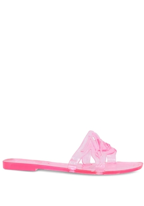 Karl Lagerfeld Jelly Signature transparent slides - Pink