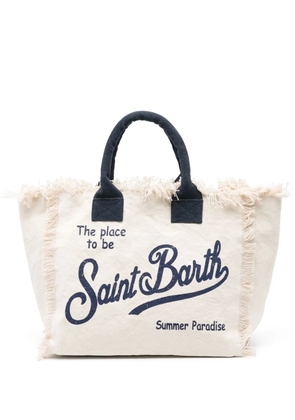 MC2 Saint Barth Vanity canvas beach bag - Neutrals