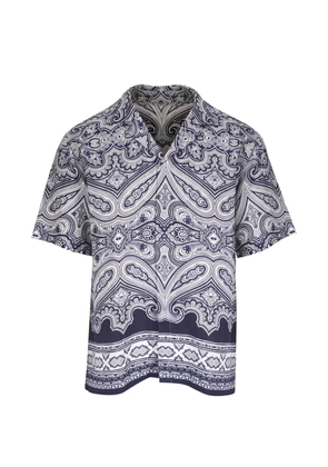 Orlebar Brown paisley woven shirt - Blue