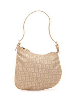 Fendi Pre-Owned 2000-2010 Zucchino Canvas Oyster shoulder bag - Brown
