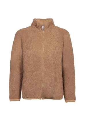 AMARANTO Teddy full-zip cardigan - Brown