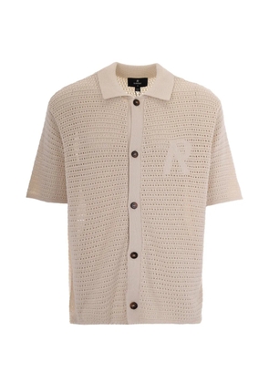Represent initial crochet shirt - Neutrals
