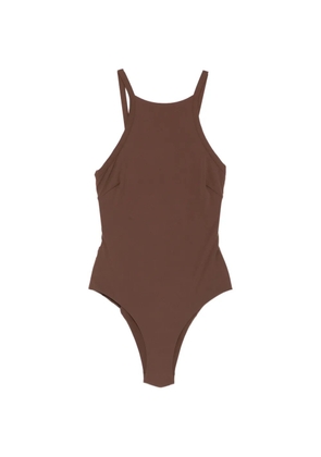 Blazé Milano appliqué-detail swimsuit - Brown
