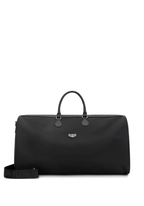 Philipp Plein logo-plaque weekend luggage bag - Black