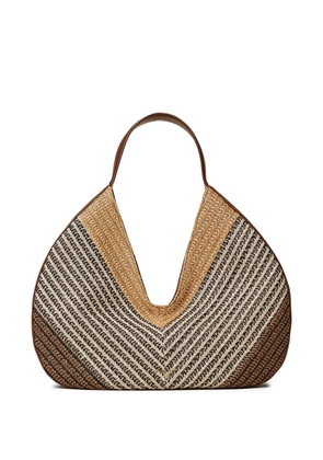 TWINSET striped tote bag - Neutrals