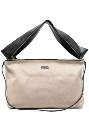 LITKOVSKA decorative-zip shoulder bag - Neutrals