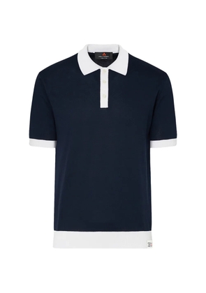 Peuterey contrast-collar polo shirt - Blue