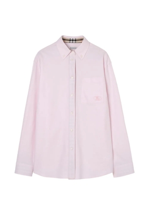 Burberry relaxed fit cotton Oxford shirt - Pink