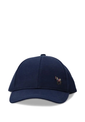 MPS zebra-detail cotton baseball cap - Blue